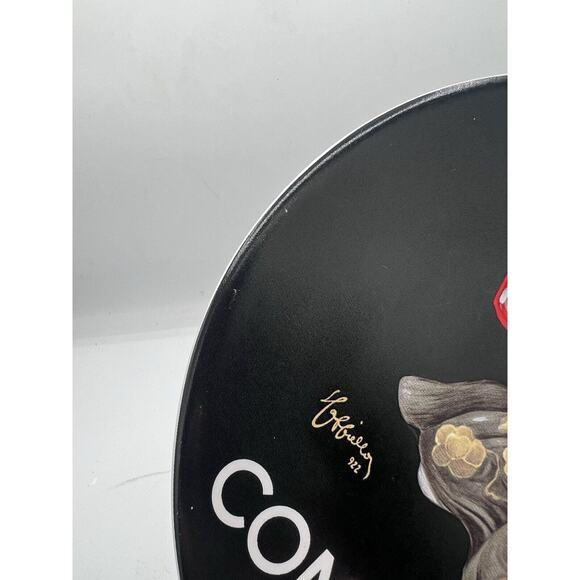 Pottery Barn 3 Cocktail Plates Bubbly Ceramic French 8” Contratto Champagne - Picture 11 of 12